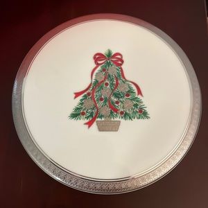 Mikasa Festive Tree Lidded Dish, NWT